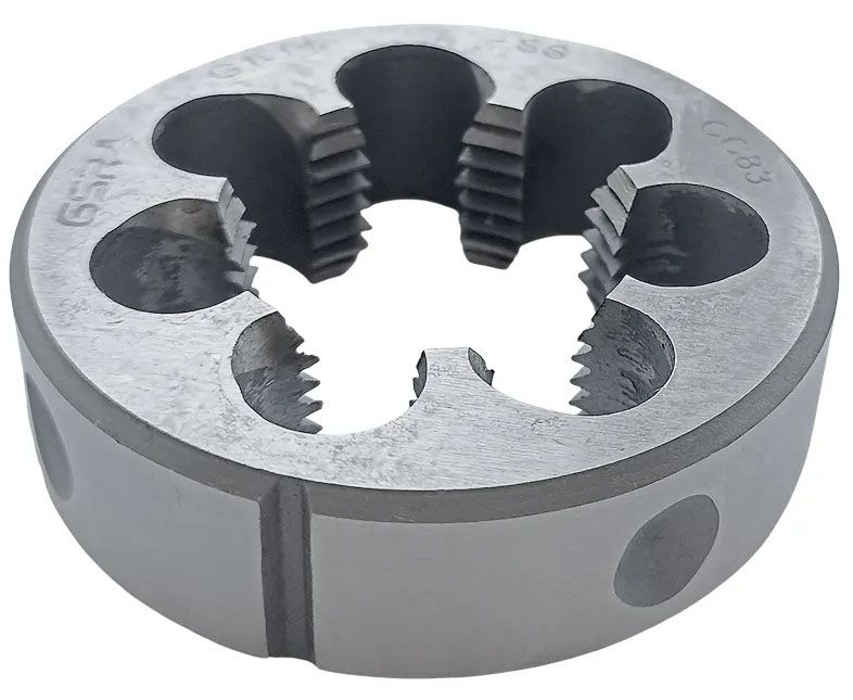 Плашка круглая дюймовая резьба G (BSP) 3/8-19 HSS DIN EN 22568 (DIN 5158) GSR, B00452080 - фото